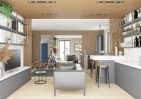 Open Space in stile contemporaneo di 38 di Arcangelo Primato