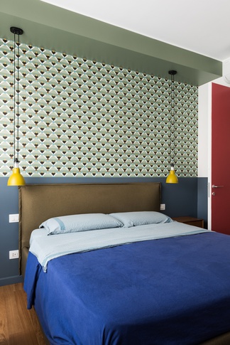 Camera da Letto in stile contemporaneo di 15 di ol3darchitettura e NUOstudio