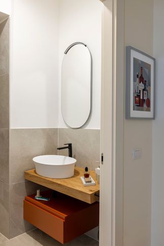 Bagno di Servizio in stile contemporaneo di 5 di Caterina Scamardella Architetto Bagno di Servizio in stile contemporaneo di 5 di Caterina Scamardella Architetto