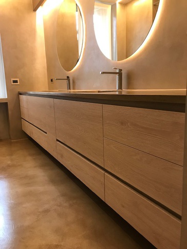 Bagno in stile contemporaneo di 8 di arch. EMANUELA CORNAGGIA