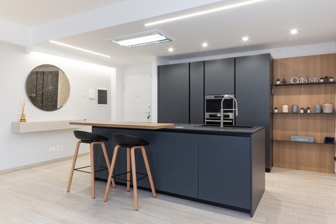 Open Space in stile moderno di 40 di zero6studio