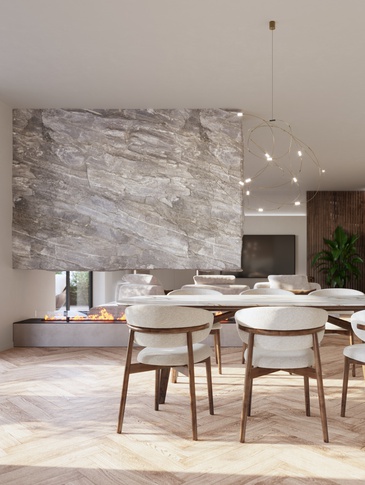 Soggiorno in stile contemporaneo di 73 di Elisabetta Gozio - Studio Gozio