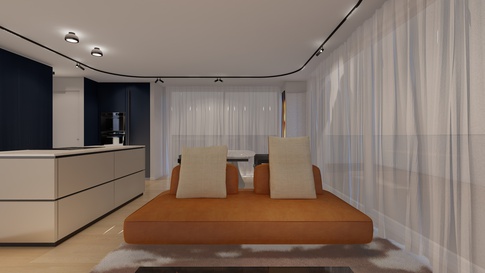 Open Space in stile contemporaneo di 40 di Areadieci architettura