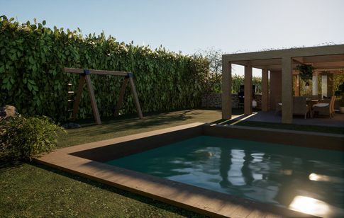 Giardino in stile contemporaneo di 500 di Caterina Scamardella Architetto