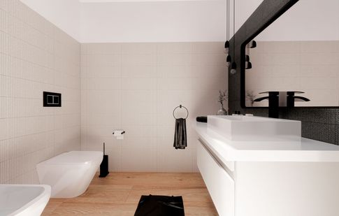 Bagno in stile moderno di 5 di Studio LABventinove
