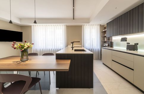 Cucina in stile contemporaneo di 30 di Diletta Villani Architetto