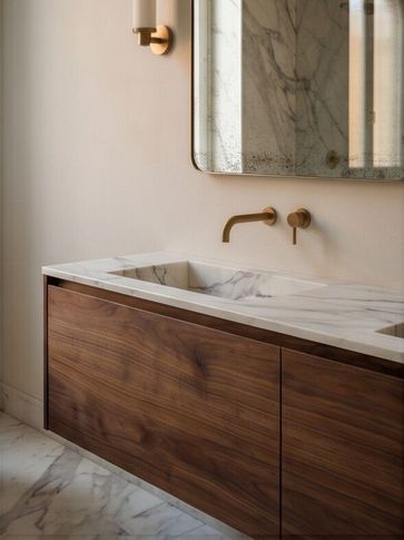 Bagno in stile contemporaneo di 10 di SaturninoStudio Architecture and Design