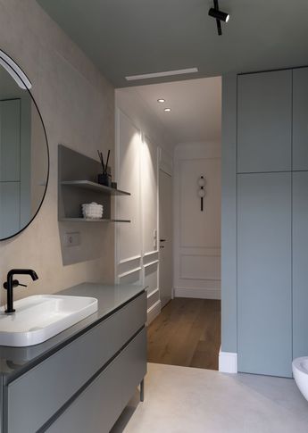 Bagno in stile contemporaneo di 9 di Pamela Camposano Ingegnere Architetto
