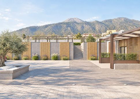 Patio in stile moderno di 1000 di Arcangelo Primato