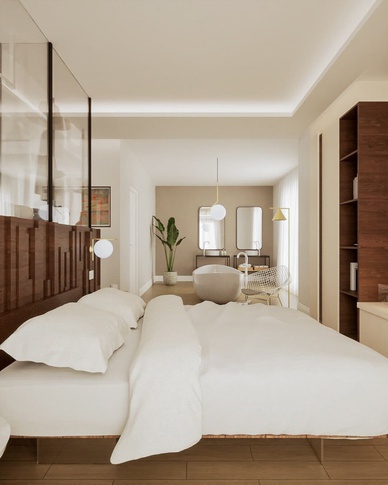 Camera da Letto in stile contemporaneo di 35 di Caterina Scamardella Architetto