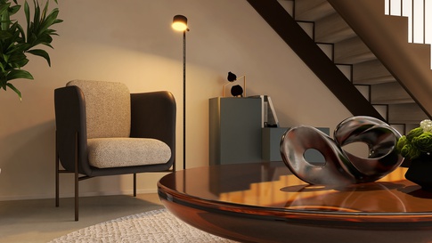 Soggiorno in stile contemporaneo di 22 di BLUSPACE