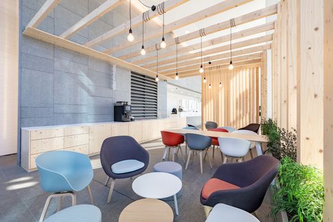 Open Space in stile contemporaneo di 320 di Frame Farm - Architecture & Design