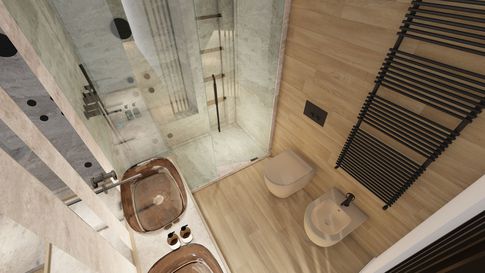 Bagno in stile classico di 10 di Salvatore Sito Interior Designer
