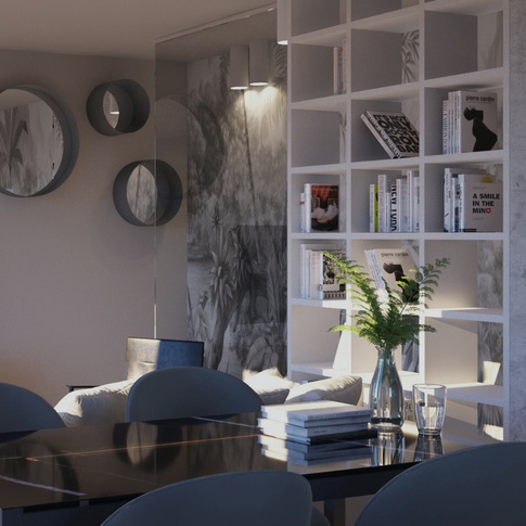 Open Space in stile contemporaneo di 60 di CONVERSO STUDIO