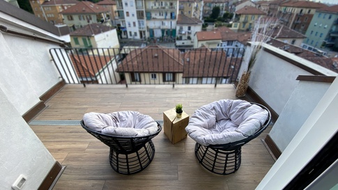 Terrazza in stile contemporaneo di 20 di kkarchitecture