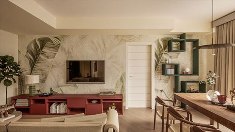 Open Space in stile japandi di 40 di Caterina Scamardella Architetto