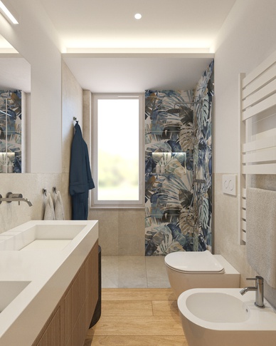 Bagno in stile moderno di 5 di doppiozero interior