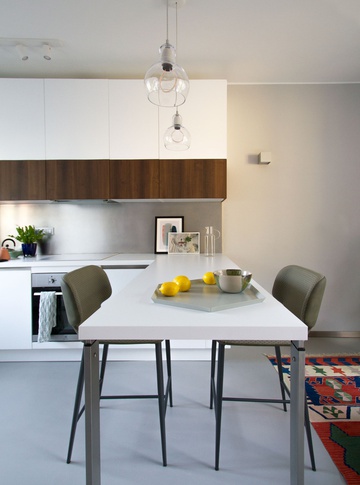 Open Space in stile vintage di 30 di Elena Russo Interiors