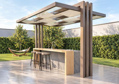 Patio in stile moderno di 1000 di Arcangelo Primato