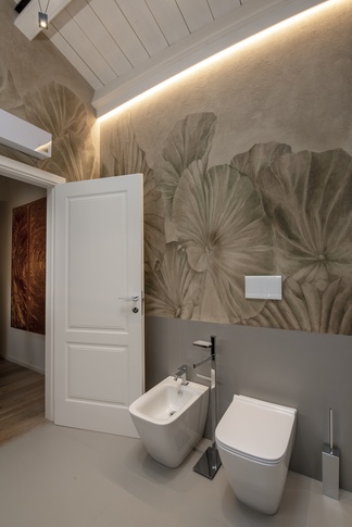 Bagno in stile contemporaneo di 6 di Stefano Bergami studio interior design