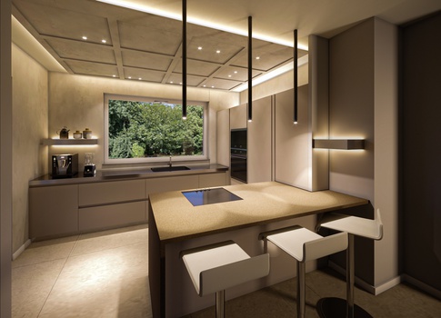 Open Space in stile moderno di 40 di MICHELE VOLPI STUDIO INTERIOR DESIGN