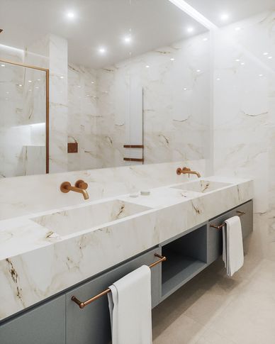 Bagno in stile contemporaneo di 6 di Annalisa Carli Architetto Bagno in stile contemporaneo di 6 di Annalisa Carli Architetto