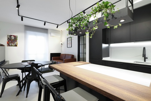 Open Space in stile soft industrial di 45 di Desearq studio - architettura e interior design