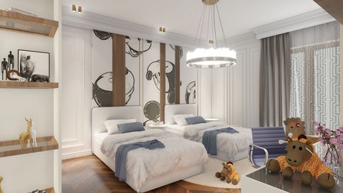 Cameretta Bambini in stile contemporaneo di 20 di Salvatore Sito Interior Designer