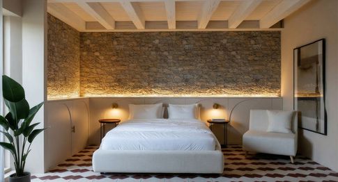 Camera da Letto in stile japandi di 34 di EmmePi Architettura