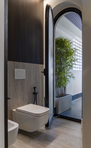 Bagno in stile contemporaneo di 9 di Pamela Camposano Ingegnere Architetto