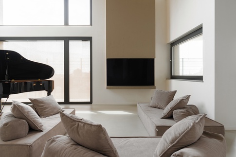 Open Space in stile soft industrial di 60 di Simona Fogalesi interior designer