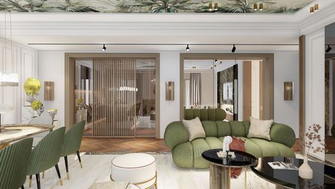 Open Space in stile contemporaneo di 20 di Salvatore Sito Interior Designer