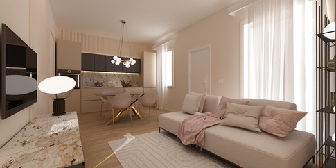 Open Space in stile contemporaneo di 21 di SAMANTHA PASTRELLO INTERIOR DESIGN