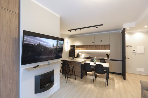 Open Space in stile moderno di 65 di Chiara Colucci Interior Designer Open Space in stile moderno di 65 di Chiara Colucci Interior Designer