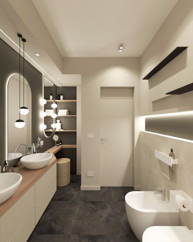 Bagno in stile contemporaneo di 6 di Francesca Boglio Architetto Bagno in stile contemporaneo di 6 di Francesca Boglio Architetto