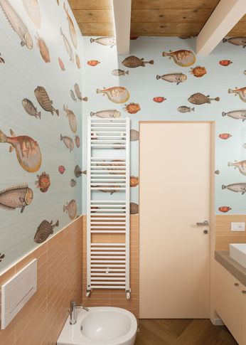 Bagno in stile contemporaneo di 6 di Facta Studio Architetti Milano