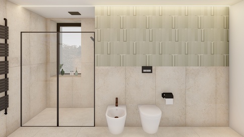 Bagno in stile soft industrial di 10 di MAMA design