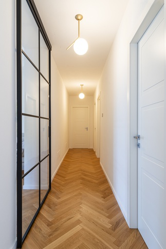 Corridoio in stile contemporaneo di 5 di Lorenzo Rossi Architetto Corridoio in stile contemporaneo di 5 di Lorenzo Rossi Architetto