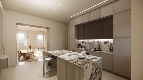 Cucina in stile contemporaneo di 18 di Maison Monrò