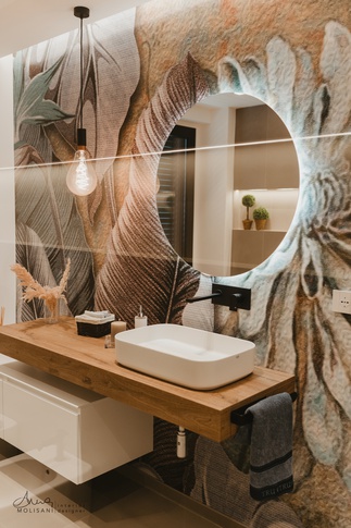 Bagno in stile contemporaneo di 14 di Anna Molisani interior designer