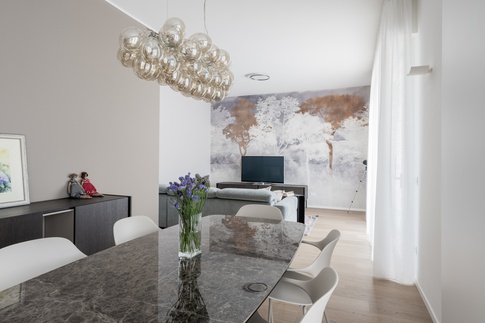 Open Space in stile naturale di 45 di Annalisa Carli Architetto Open Space in stile naturale di 45 di Annalisa Carli Architetto