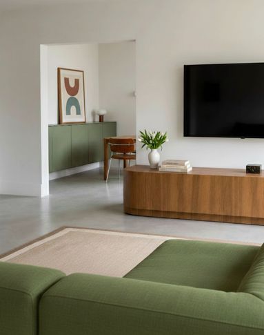Soggiorno in stile japandi di 30 di EmmePi Architettura