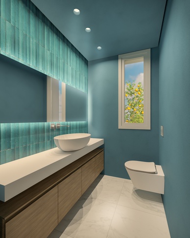Bagno in stile moderno di 3 di MICHELE VOLPI STUDIO INTERIOR DESIGN