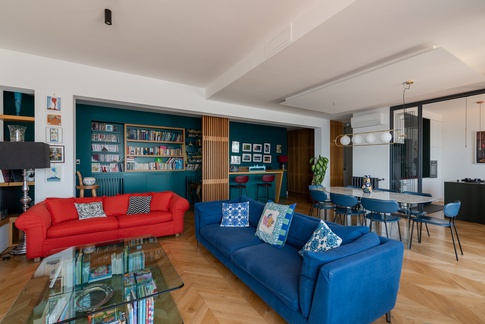 Open Space in stile contemporaneo di 65 di Rossella Fiorillo architetto Open Space in stile contemporaneo di 65 di Rossella Fiorillo architetto