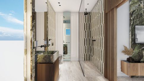 Bagno in stile contemporaneo di 10 di Salvatore Sito Interior Designer