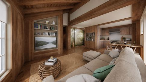 Open Space in stile cottagecore di 50 di JFD Juri Favilli Design Open Space in stile cottagecore di 50 di JFD Juri Favilli Design