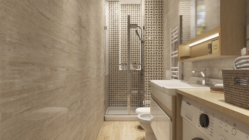 Bagno in stile moderno di 5 di Nicoletta Russo Interior Designer