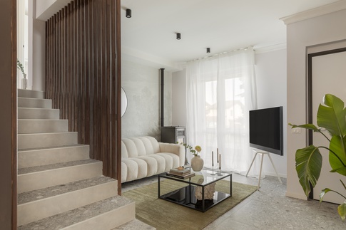 Soggiorno in stile minimal di 14 di Sofia Carta Studio