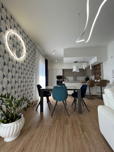 Open Space in stile contemporaneo di 45 di Architetto Eros Di Prima
