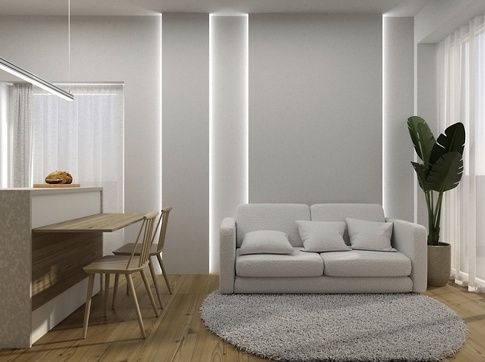 Open Space in stile naturale di 20 di Silvia Elli interiors
